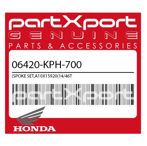 SPOKE SET,A10X15920(14/46T)