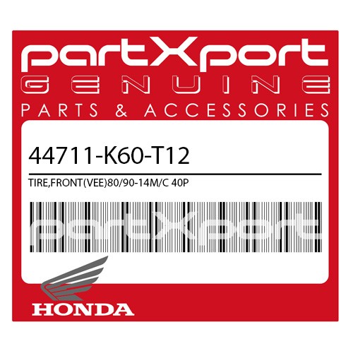 TIRE,FRONT(VEE)80/90-14M/C 40P