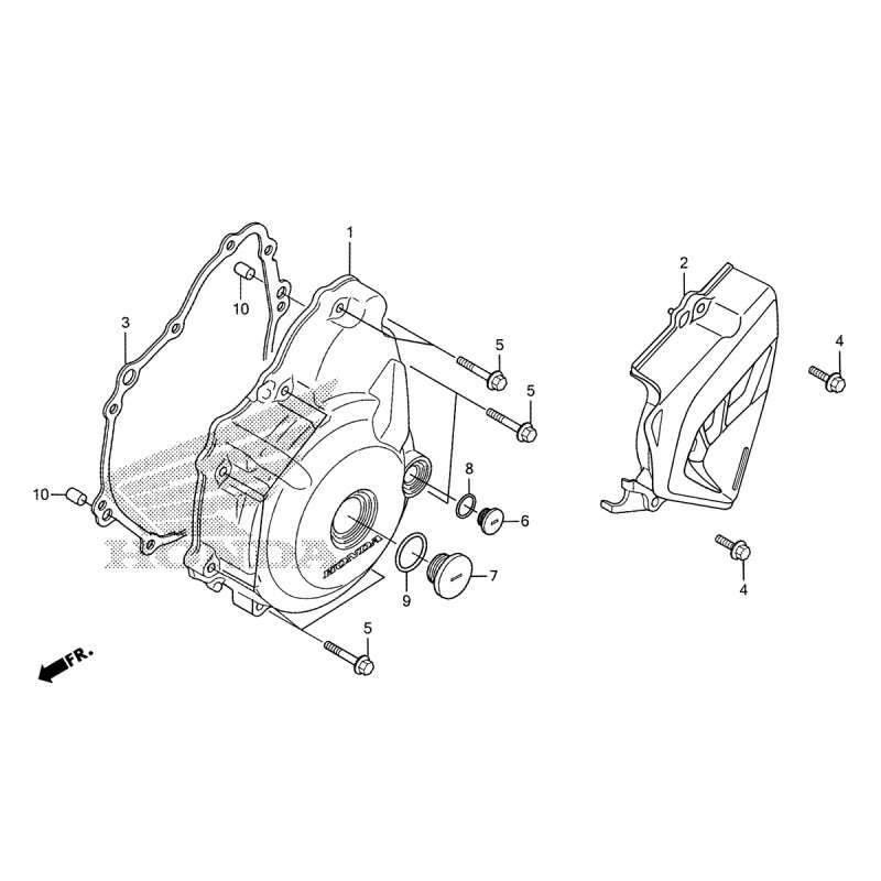 E-9 LEFT CRANKCASE COVER