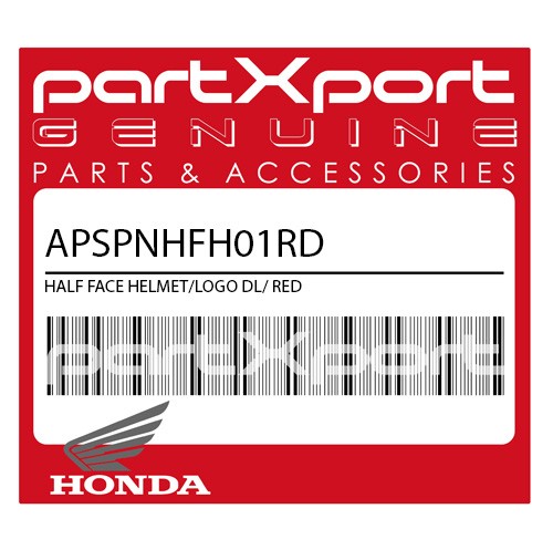 HALF FACE HELMET/LOGO DL/ RED