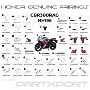 HONDA CBR300RAG TH 2TH 4TH NH196 FAIRINGS