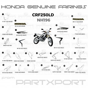 CRF250 LD NH196 FAIRINGS