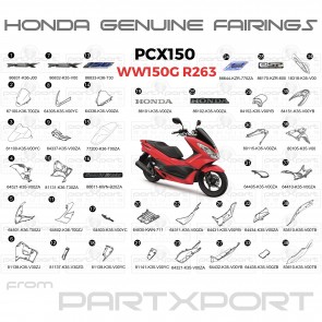PCX150 WW150 G R263 FAIRINGS